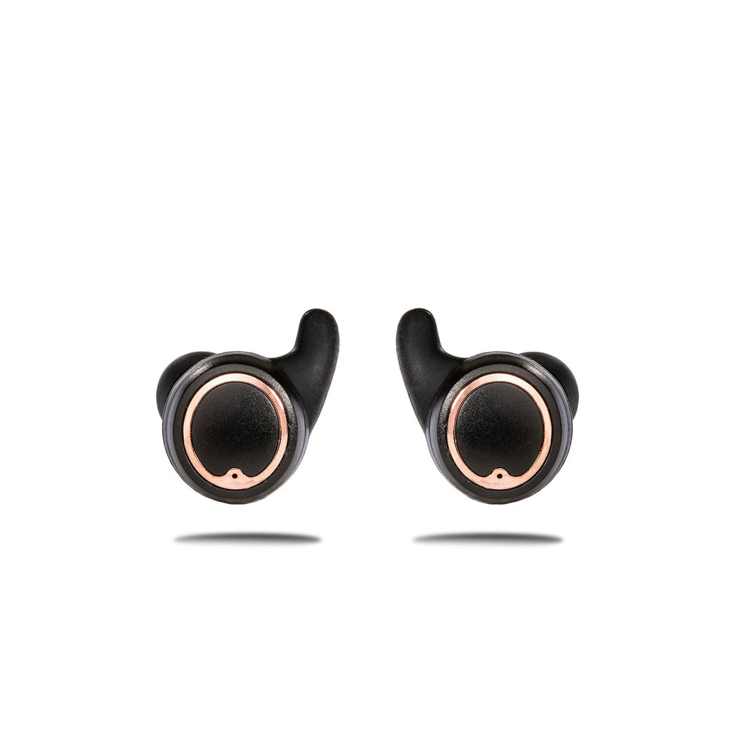 AIR Active 2.0 Matte Black Rose Gold Sport Earbuds (In Ear Wireless Headphones)