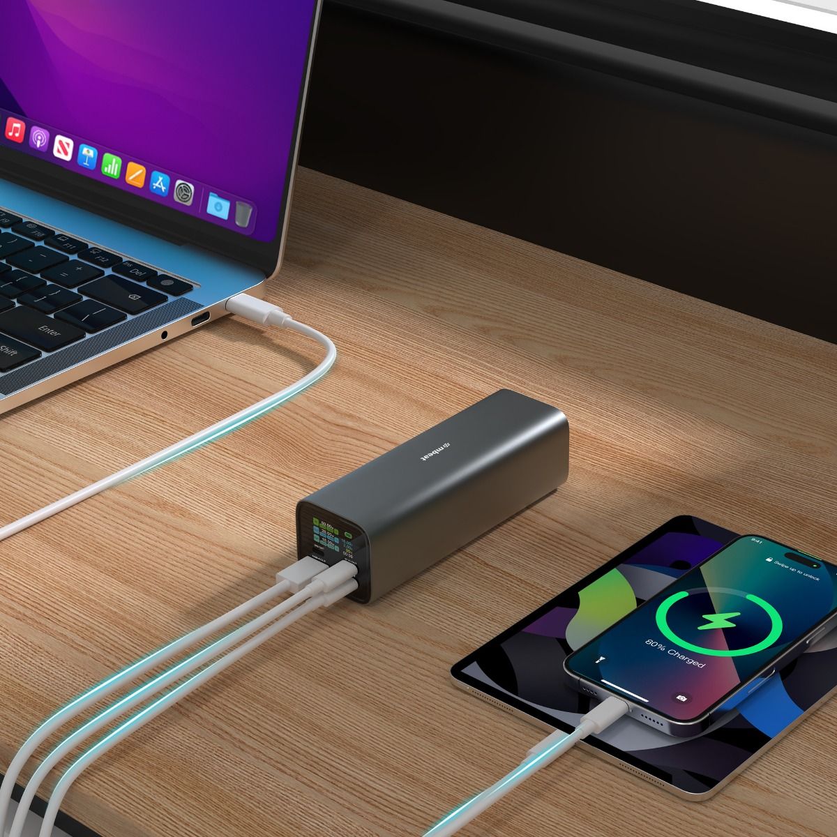 NNEDSZ mbeat Gorilla Power 27000mAh USB-C PD 140W Power Bank for Laptop/Tablet/Smartphone