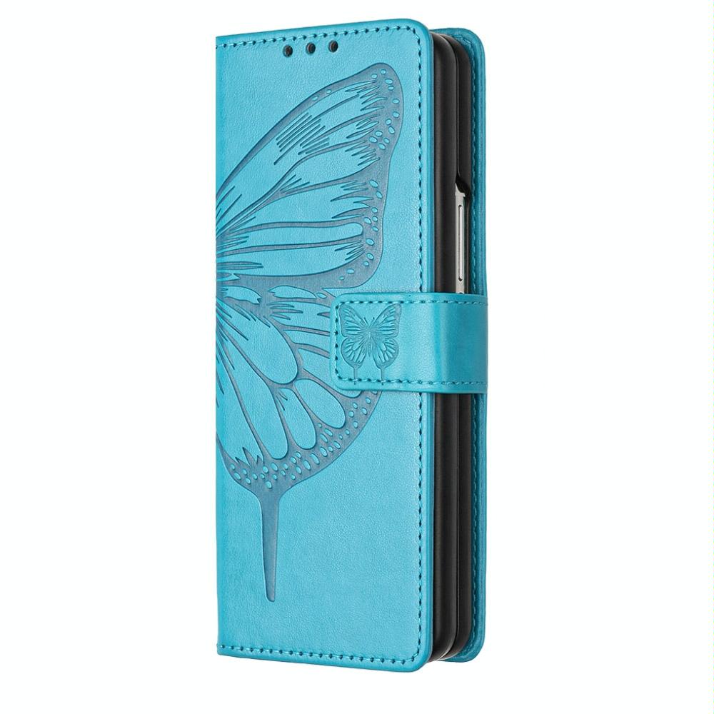 NNEDSZ Butterfly Embossed Leather Phone Case - Rose Gold