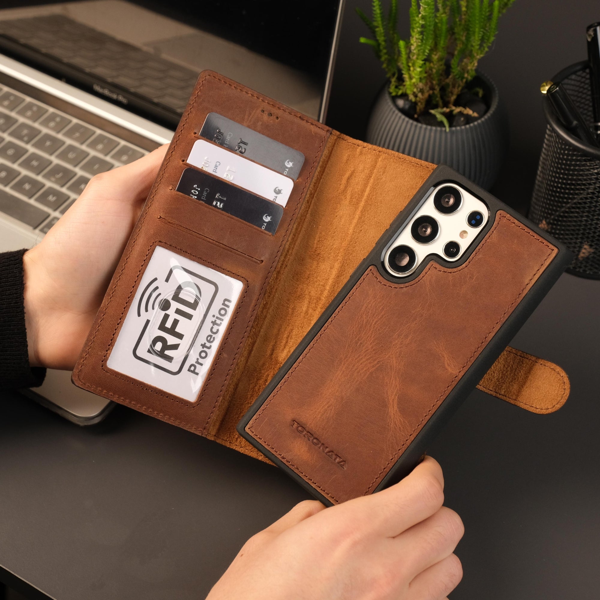 Leather Samsung Galaxy S25 Ultra Wallet Case | Buffalo